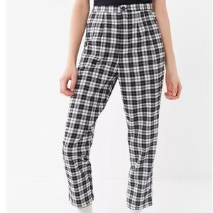 Urban Renewal Plaid Straight Leg Pants